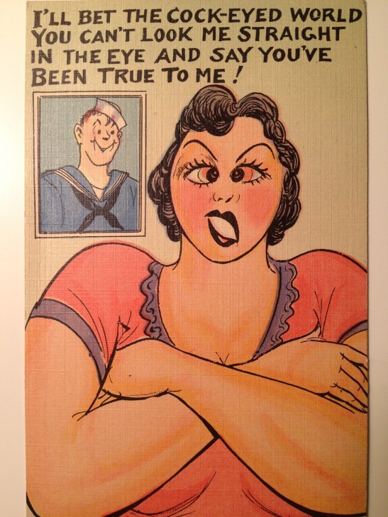 Front Unfunny Postcard