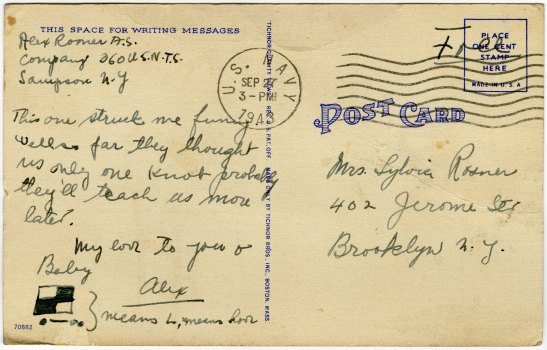 Molly Rosner_1943-09-27_Postcard_V